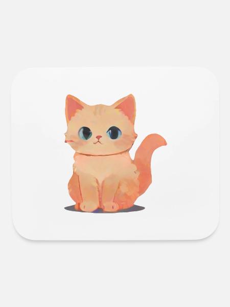 Kitty Cuteness - Mouse pad Horizontal - white - Front