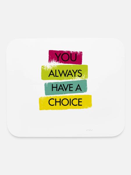 Inspirational Colorful Quote Design - Mouse pad Horizontal - white - Front