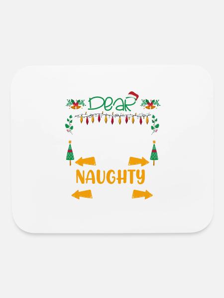 Dear Santa They Are The Naughty Ones Christmas - Mouse pad Horizontal - white - Front