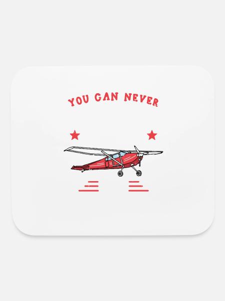 Rc Plane Pilot Remote Controlled Aeromodel Art - Mouse pad Horizontal - white - Front