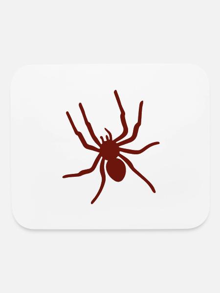 Spider Silhouette - Mouse pad Horizontal - white - Front