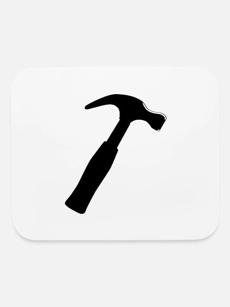 hammer - Mouse pad Horizontal - white - Front