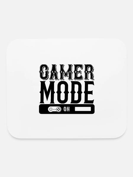 Gamer mode on - Mouse pad Horizontal - white - Front