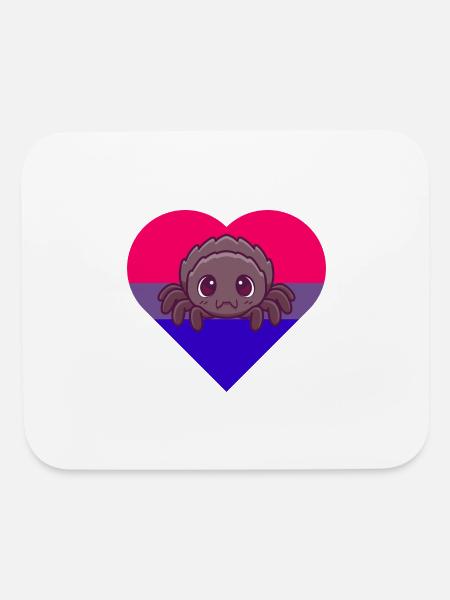 Bisexual Spider Pride - Mouse pad Horizontal - white - Front