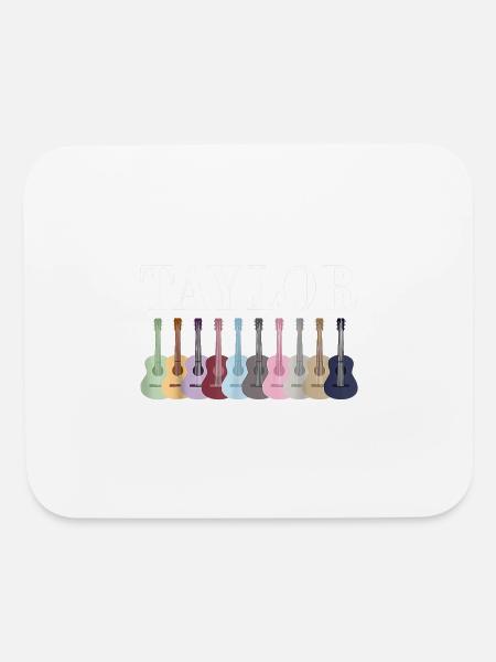 Girl Retro Taylor First Name Personalized Groovy 8 - Mouse pad Horizontal - white - Front