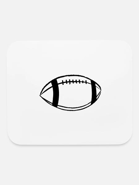  Football  - Mouse pad Horizontal - white - Front