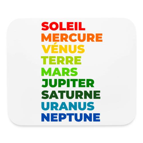 Solar System in Color - Mouse pad Horizontal