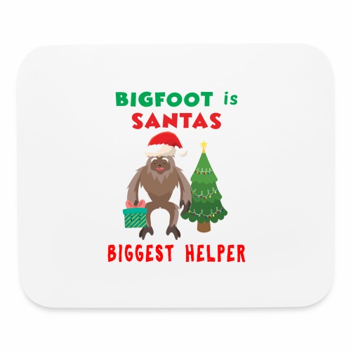 Santas Biggest Helper Squatchy Christmas Present. - Mouse pad Horizontal