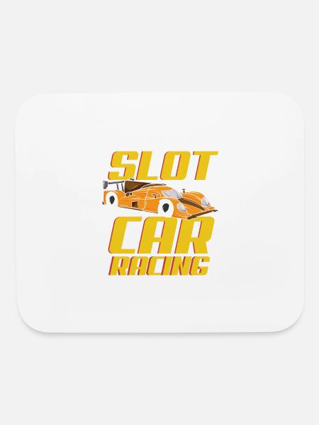 SLOT CAR RACING: Slot Car Racing - Mouse pad Horizontal - white - Front
