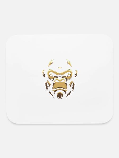 Gorilla - Mouse pad Horizontal - white - Front