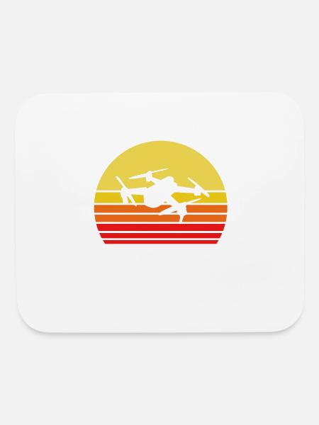 Drone - Mouse pad Horizontal - white - Front