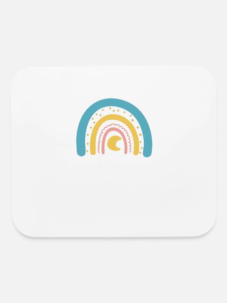 Babysitter In Training Boho Rainbow - Mouse pad Horizontal - white - Front