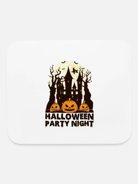 SOIRÉE D’HALLOWEEN - Tapis de souris - blanc - Devant