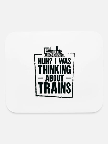 Train Locomotive Transportation Train Enthusiasts - Mouse pad Horizontal - white - Front