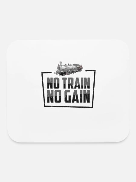Train Transportation Locomotive Train Operator - Mouse pad Horizontal - white - Front