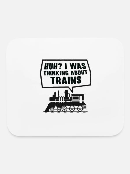 Train Locomotive Transportation Train Enthusiasts - Mouse pad Horizontal - white - Front