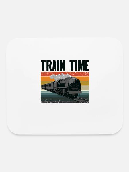 Train Transportation Locomotive Train Operator - Mouse pad Horizontal - white - Front