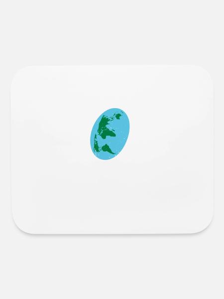 Flat Earth Society, Members Around The Globe 17 - Mouse pad Horizontal - white - Front