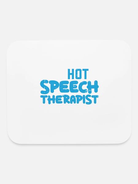 Speech Therapist Gift - Mouse pad Horizontal - white - Front