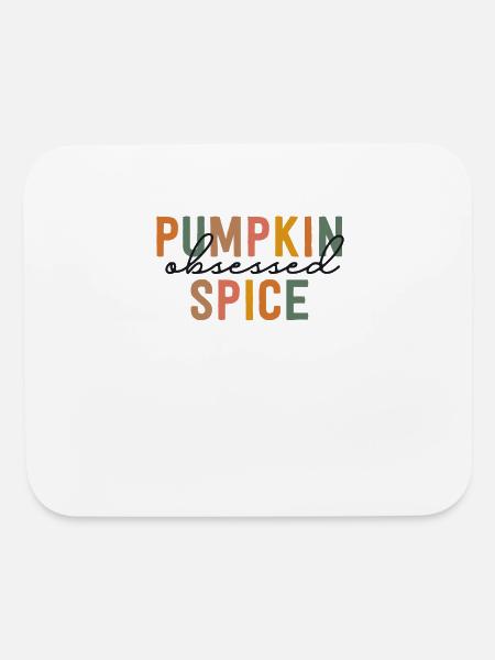 Pumpkin Spice Obsessed Coffee PSL Vintage Fall - Mouse pad Horizontal - white - Front
