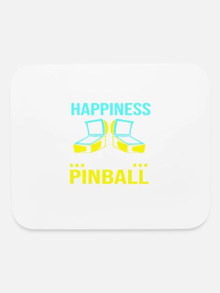 Money Cant Buy Happiness Funny Pinball - Mouse pad Horizontal - white - Front
