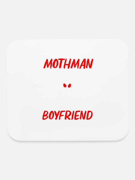 Funny Cryptid Cryptozoology Mothman Is Real - Mouse pad Horizontal - white - Front