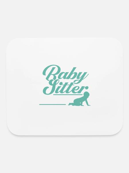 Babysitter Gift Daycare Provider Nanny Babysitter - Mouse pad Horizontal - white - Front
