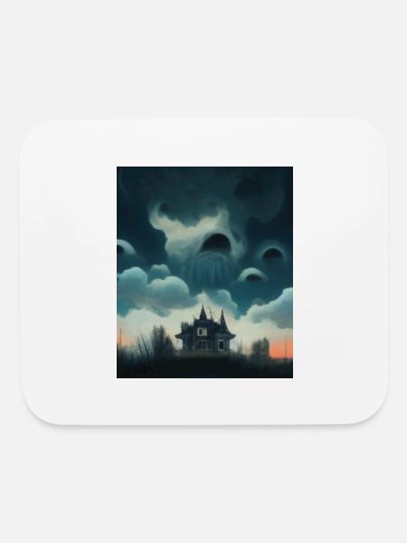 House of Land Digital Art - Mouse pad Horizontal - white - Front