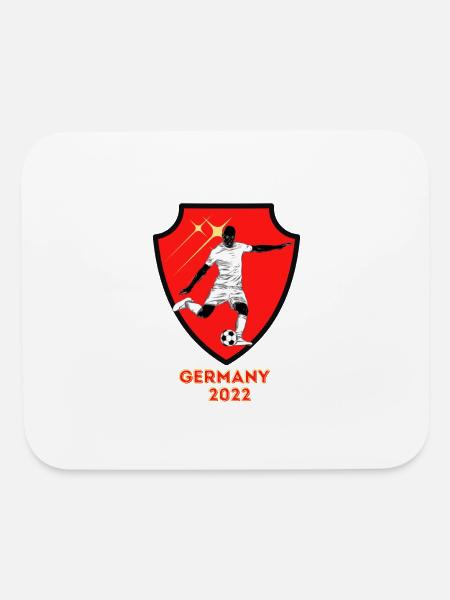 GERMANY Soccer Team Fan Football GERMANY Flag 2022 - Mouse pad Horizontal - white - Front
