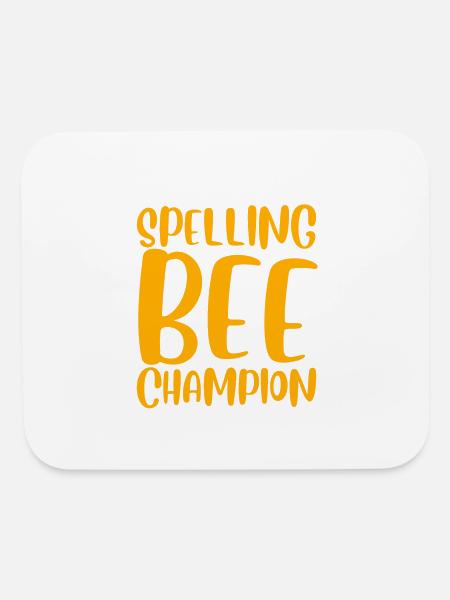 Spelling Bee Champ - Mouse pad Horizontal - white - Front