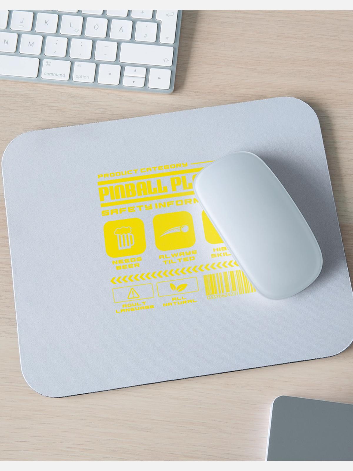 Pinball Retro - Mouse pad Horizontal - white - Front