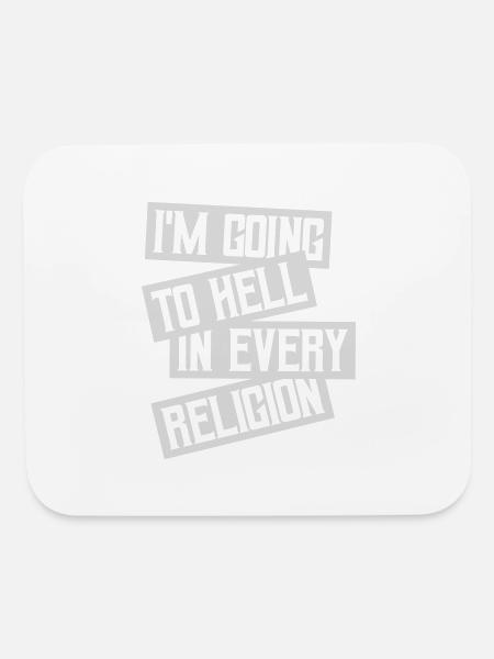 im going to hell - Mouse pad Horizontal - white - Front