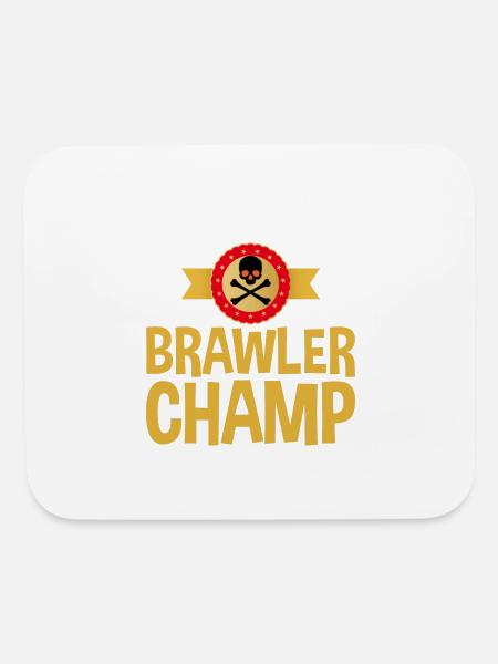 Brawler Champ 2 - Mouse pad Horizontal - white - Front