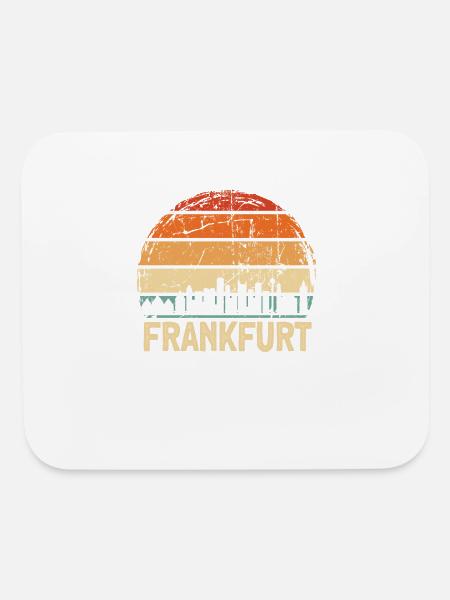 Frankfurt Germany - Mouse pad Horizontal - white - Front