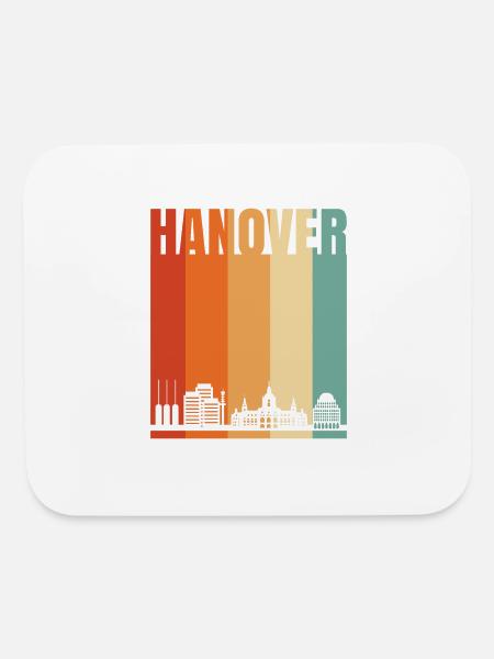 Hanover Germany - Mouse pad Horizontal - white - Front