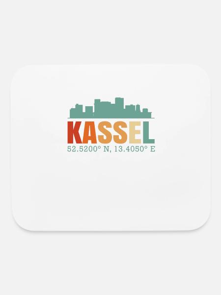 Kassel Germany - Mouse pad Horizontal - white - Front