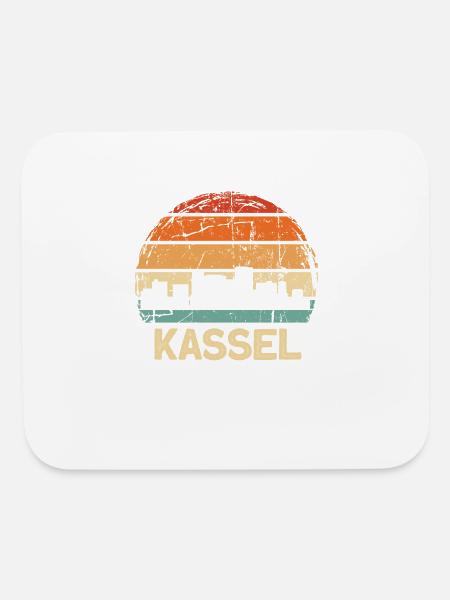 Kassel Germany - Mouse pad Horizontal - white - Front