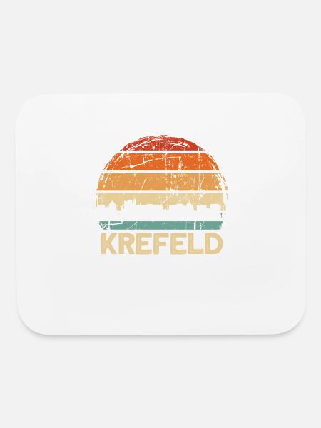 Krefeld Germany - Mouse pad Horizontal - white - Front