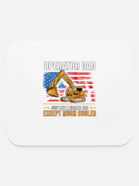 Crane Operator Gift - Mouse pad Horizontal - white - Front