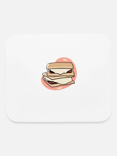 Licensed S'mores Taste Tester 4 - Mouse pad Horizontal - white - Front