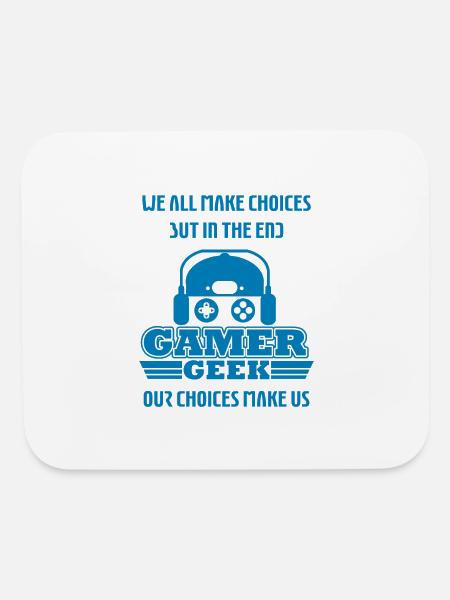 Gamer Gaming Game Funny Games Video Games Video - Mouse pad Horizontal - white - Front