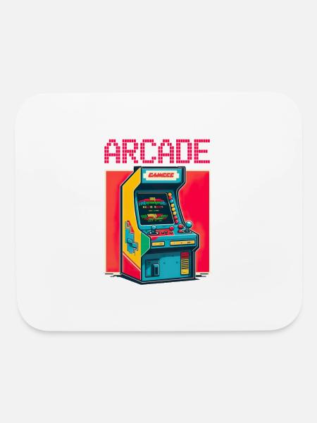 Retro Arcade Game Video Game for Gamers - Mouse pad Horizontal - white - Front
