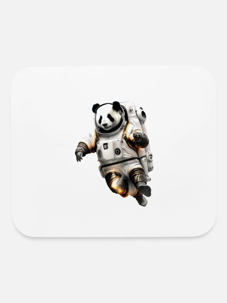 Panda Astronauts Suit - Mouse pad Horizontal - white - Front