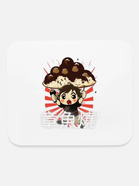 Takoyaki Attack Essential - Mouse pad Horizontal - white - Front