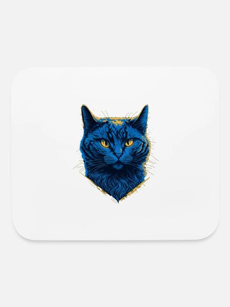 British Blue cat - Mouse pad Horizontal - white - Front
