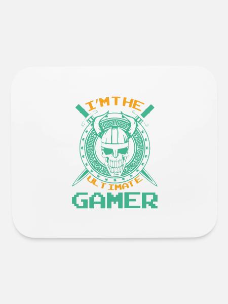 I'm the ultimate gamer - Mouse pad Horizontal - white - Front