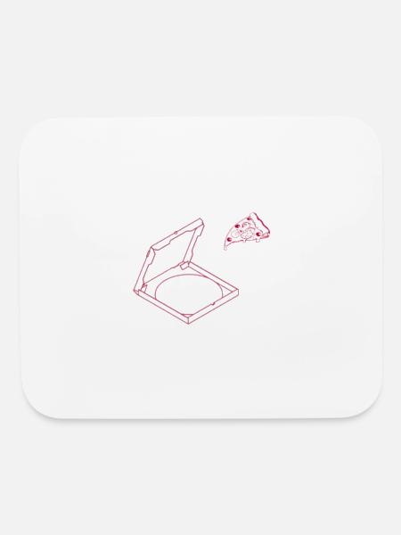 Last pizza slice - Mouse pad Horizontal - white - Front