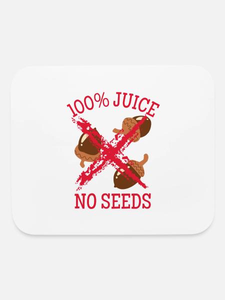 100 juice no seeds Classic - Mouse pad Horizontal - white - Front