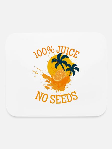100 juice no seeds Classic - Mouse pad Horizontal - white - Front