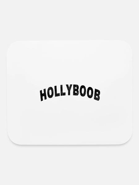 Hollyboob - Mouse pad Horizontal - white - Front